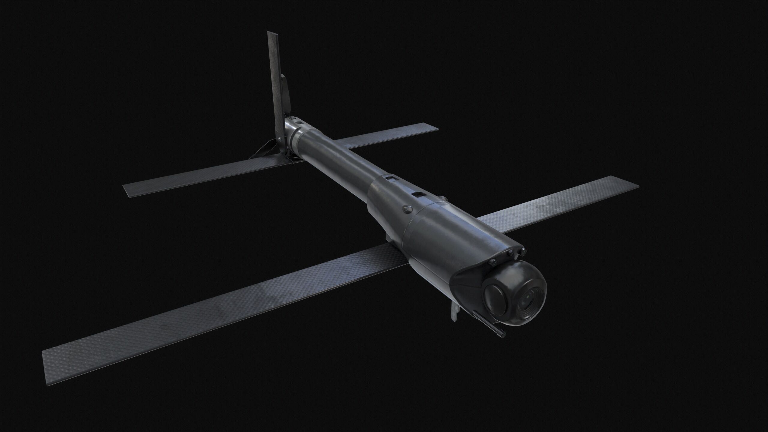 Loitering Munition Switchblade 600 Drone PBR Low-poly 3D model_8
