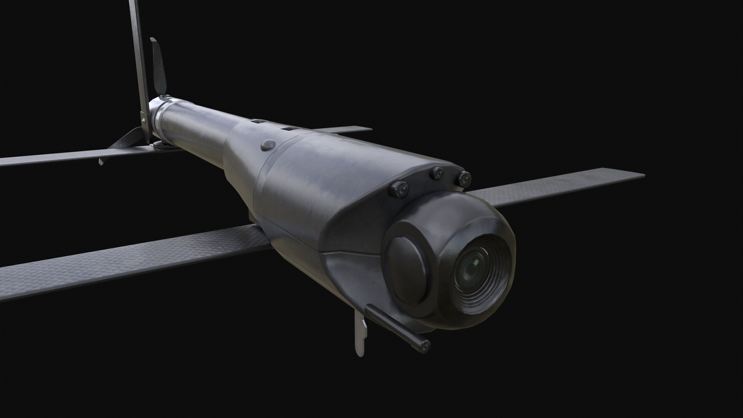 Loitering Munition Switchblade 600 Drone PBR Low-poly 3D model_7