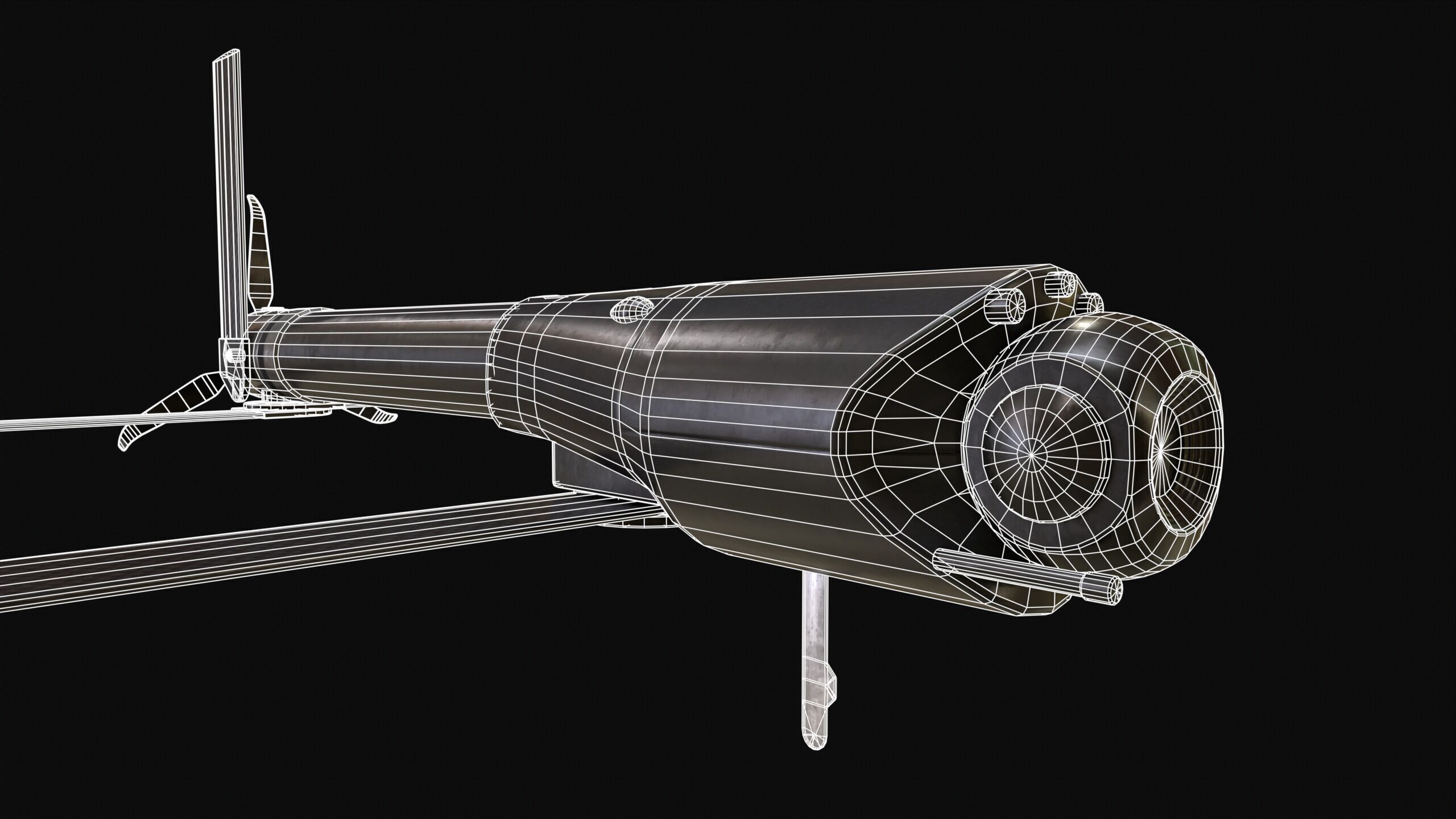 Loitering Munition Switchblade 600 Drone PBR Low-poly 3D model_18
