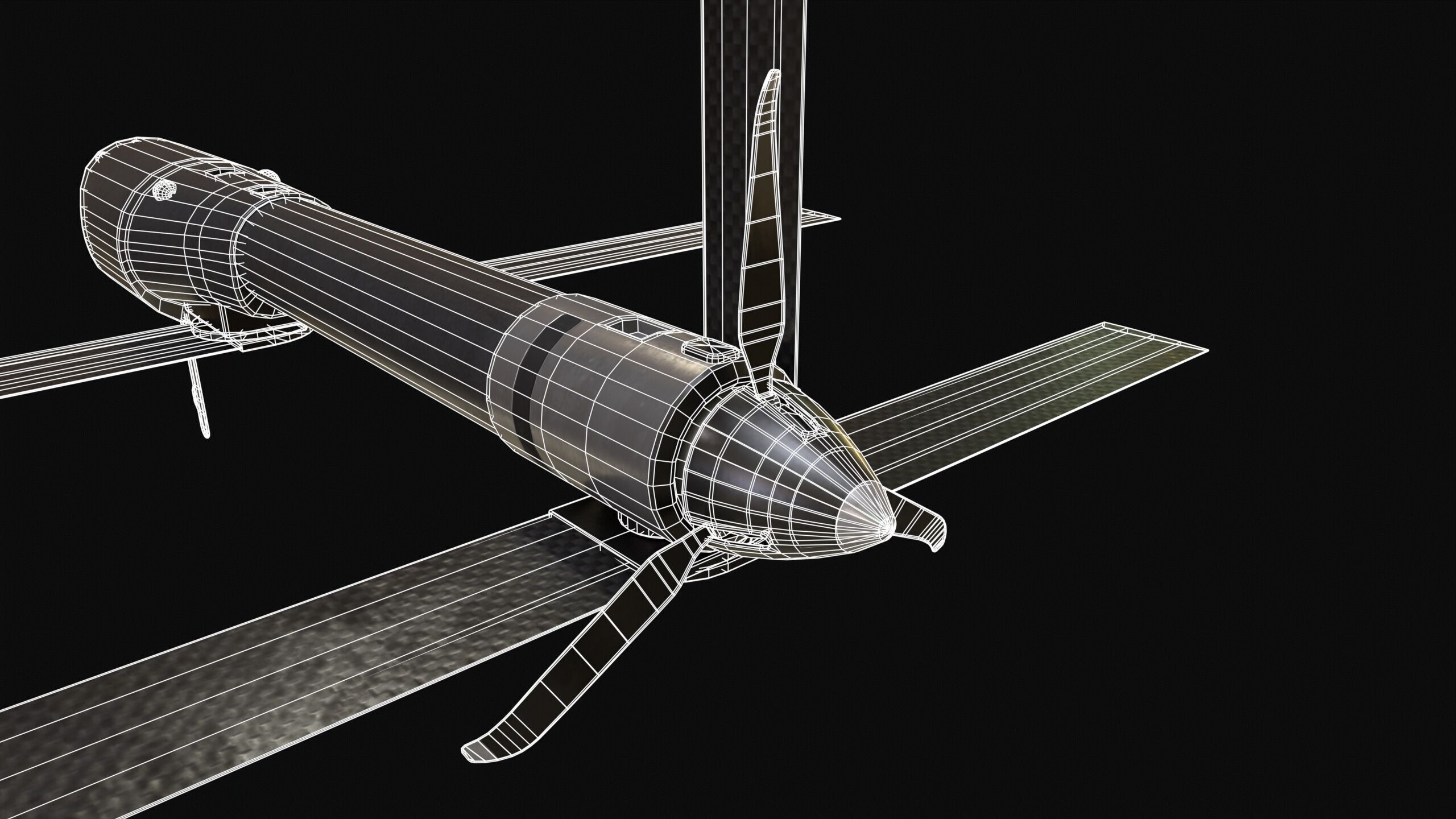 Loitering Munition Switchblade 600 Drone PBR Low-poly 3D model_16