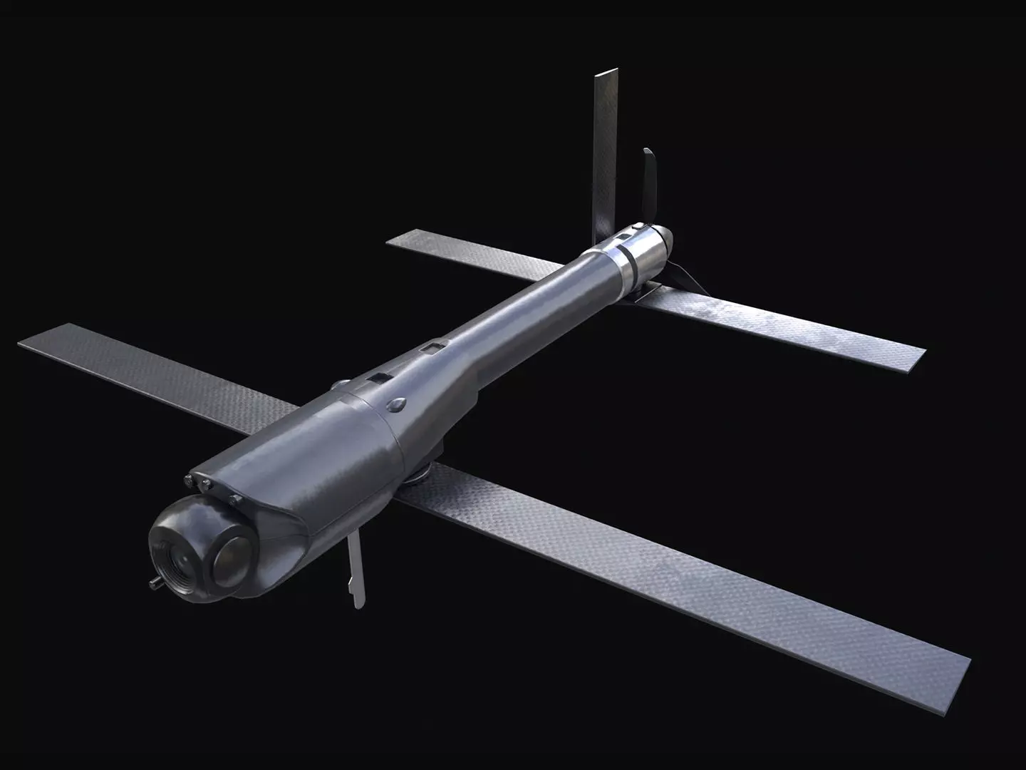 Loitering Munition Switchblade 600 Drone PBR Low-poly 3D model_0