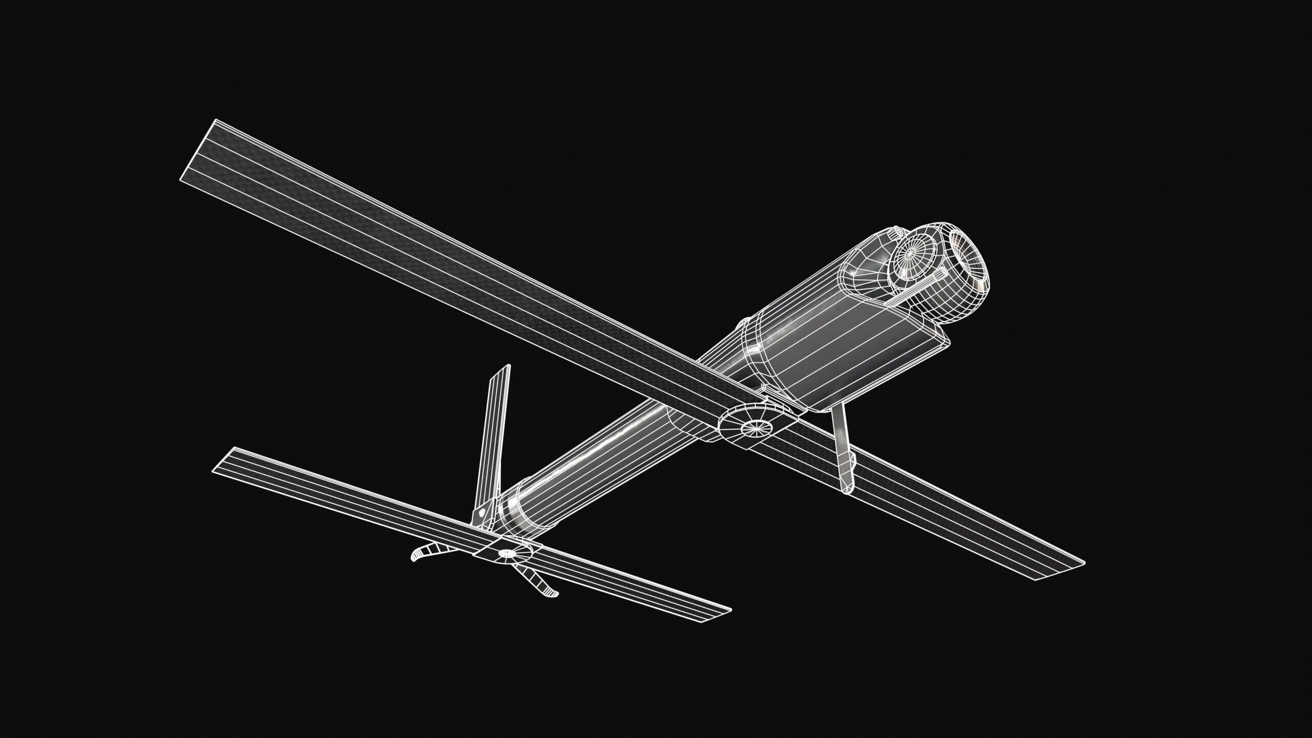 Loitering Munition Switchblade 600 Drone PBR Low-poly 3D model_10