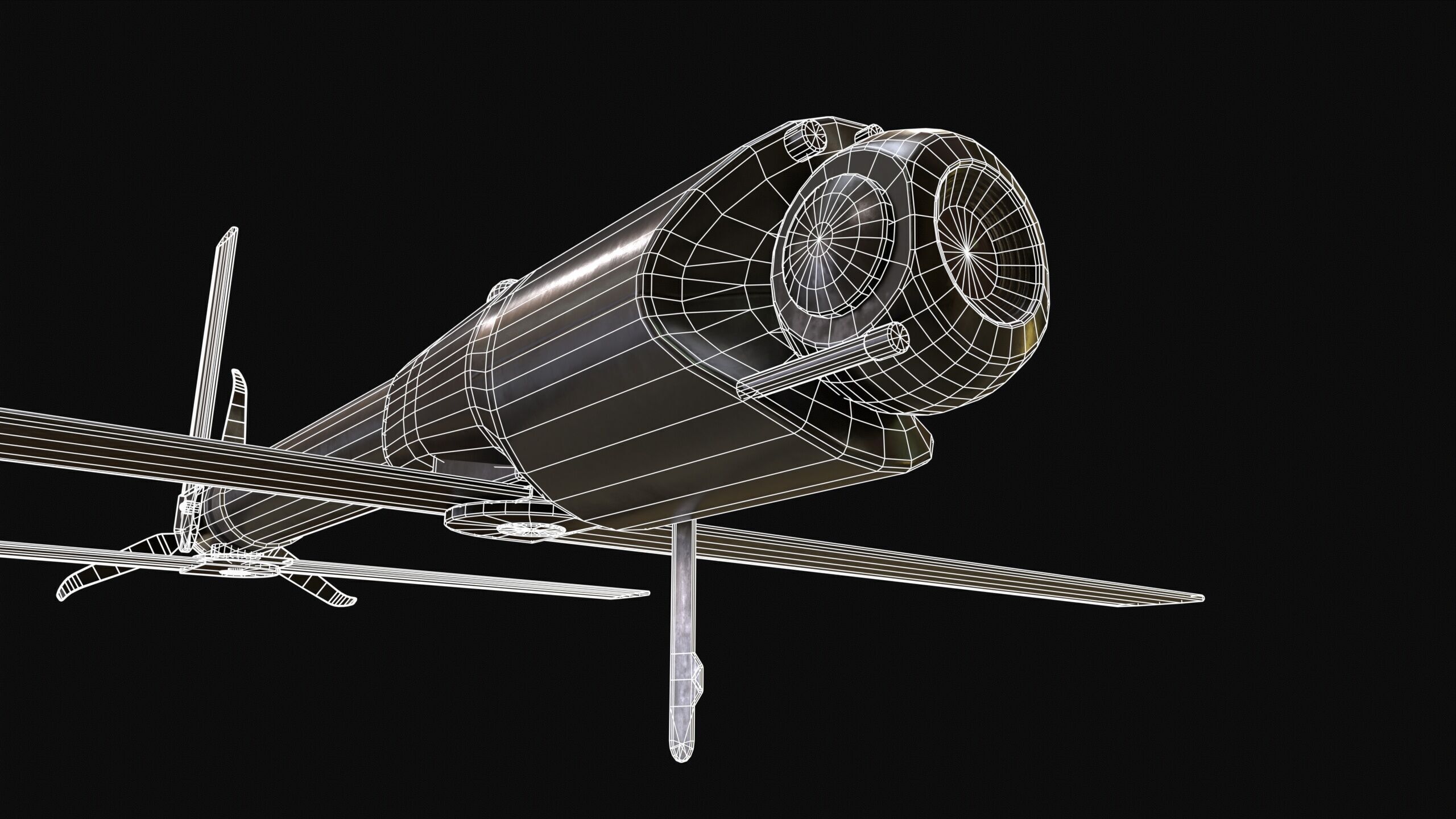 Loitering Munition Switchblade 600 Drone PBR Low-poly 3D model_17