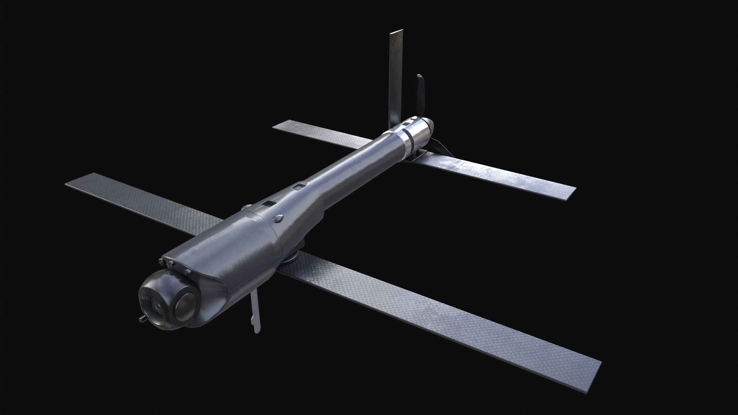 Loitering Munition Switchblade 600 Drone PBR Low-poly 3D model_2