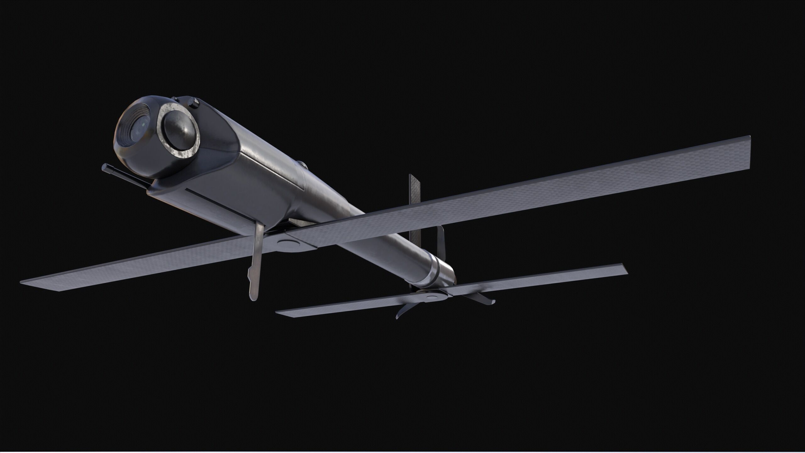 Loitering Munition Switchblade 600 Drone PBR Low-poly 3D model_6