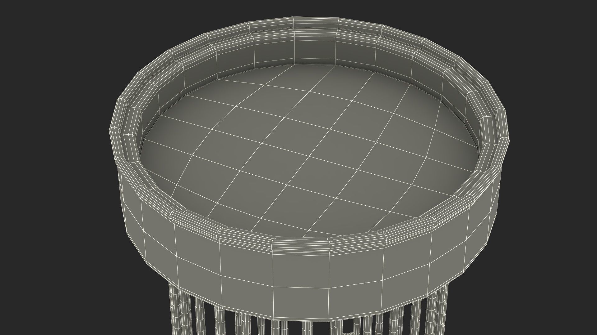 Baseball Modern Adjustable Desk with Laptop and Trophy 3D model_49