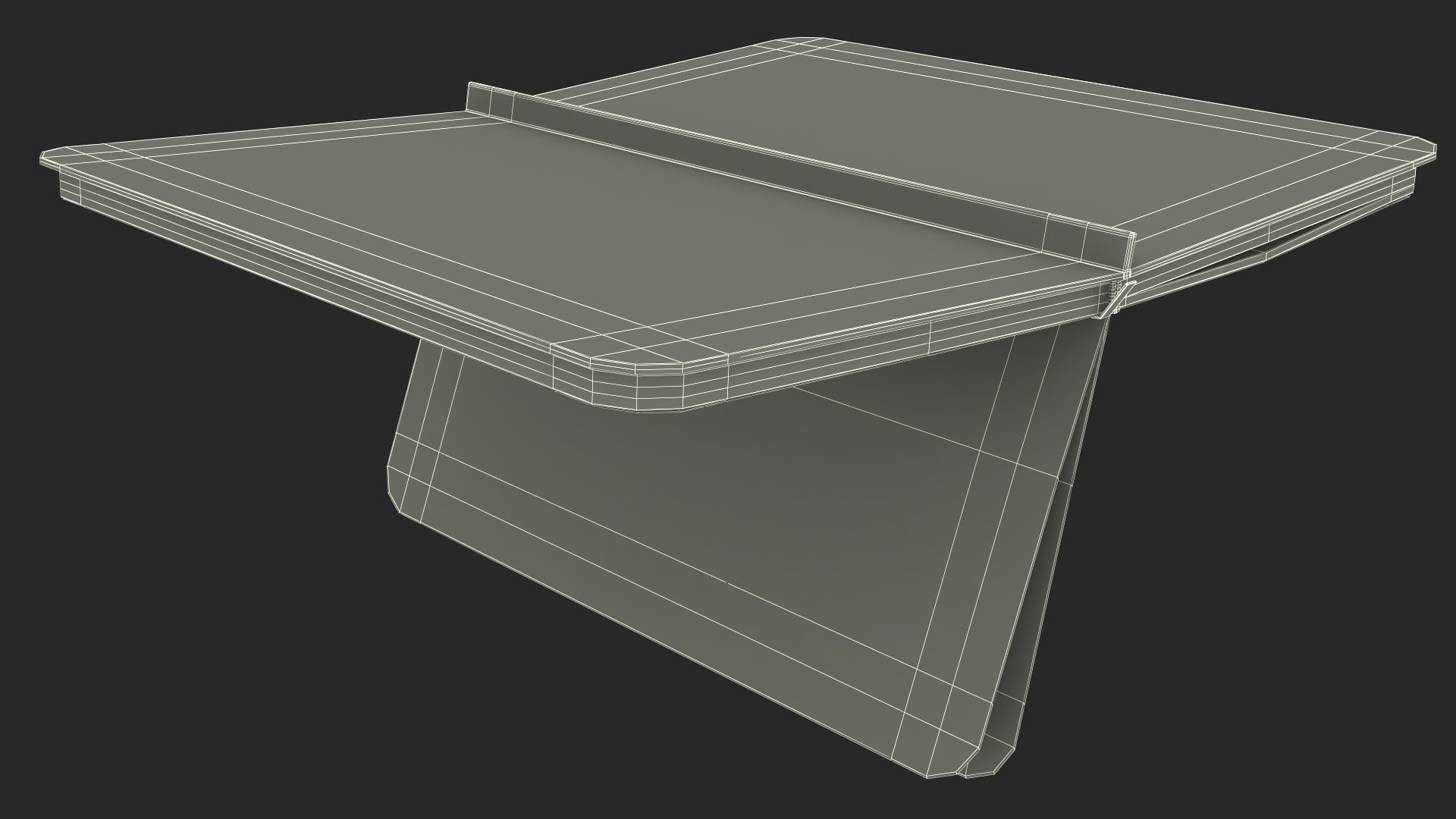 Baseball Modern Adjustable Desk with Laptop and Trophy 3D model_43