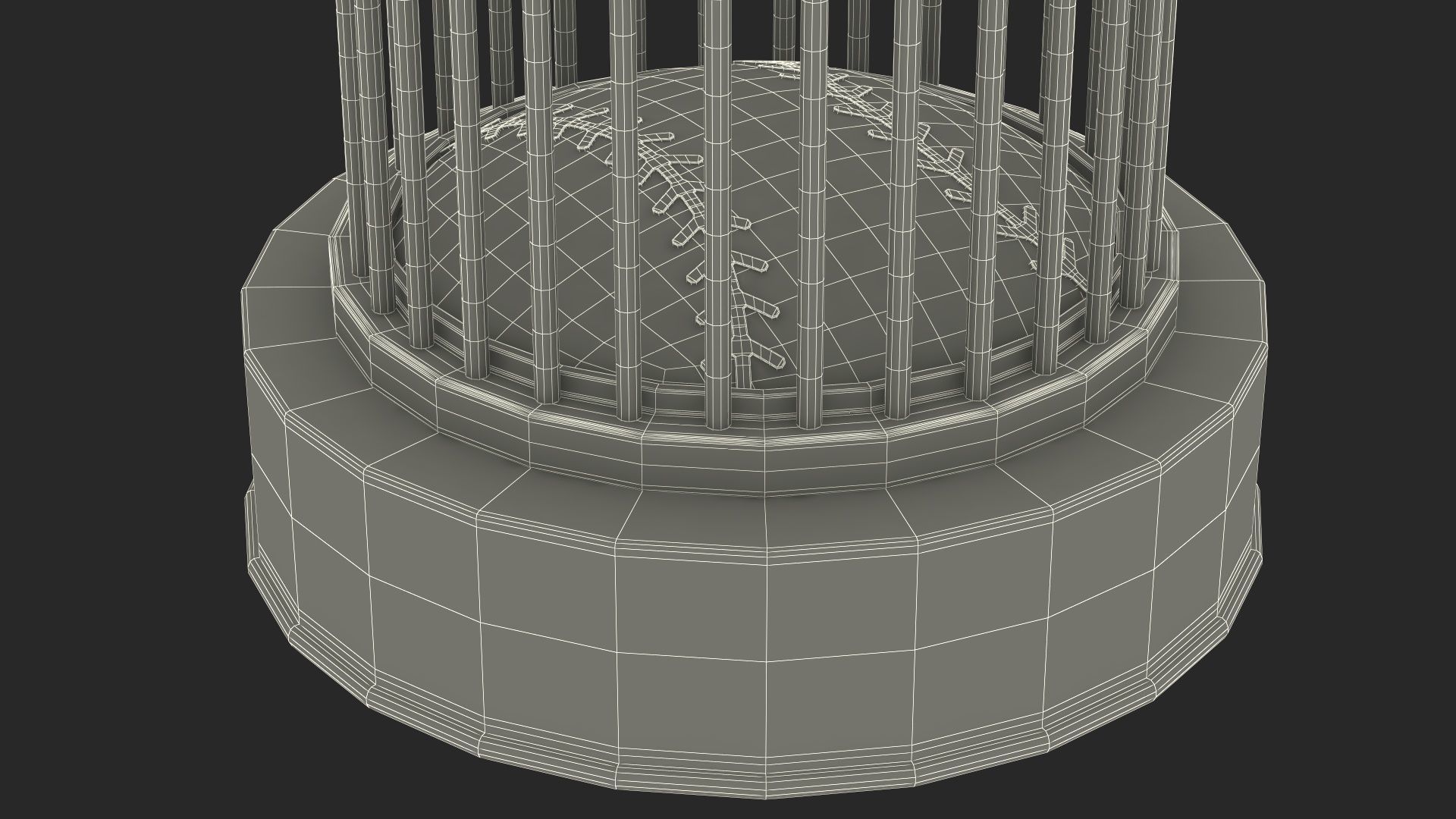 Baseball Modern Adjustable Desk with Laptop and Trophy 3D model_47