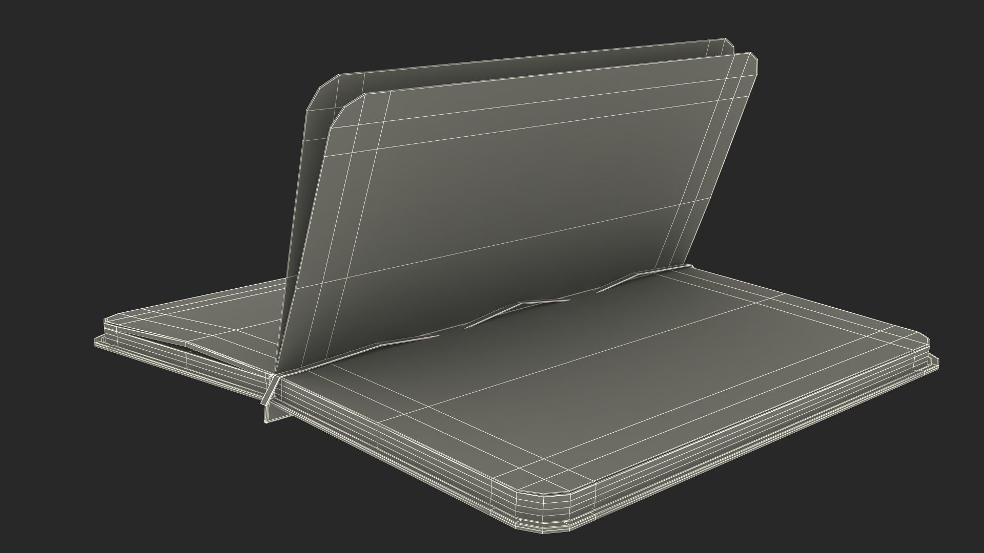 Baseball Modern Adjustable Desk with Laptop and Trophy 3D model_42