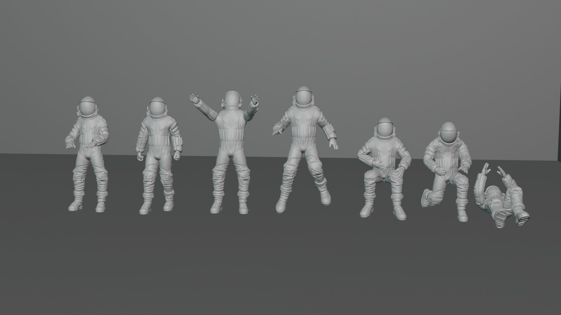 100 Plus Human Megapack diorama figure 3D print model_9