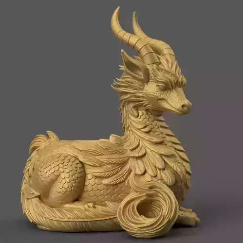 Fantasy Dragon planter urn candy container candle holder