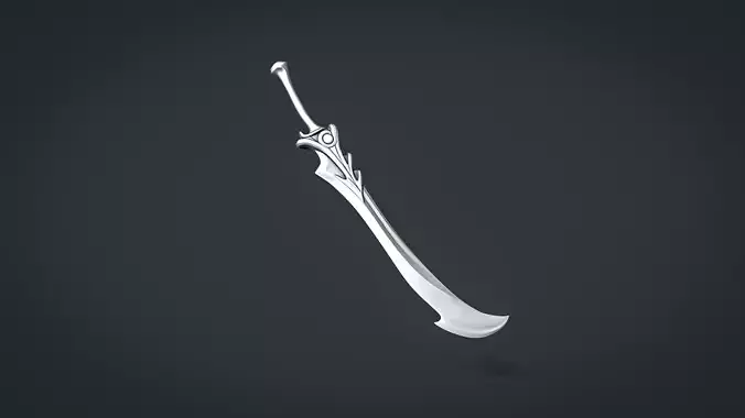 Lunar Fang Sword 3D print model