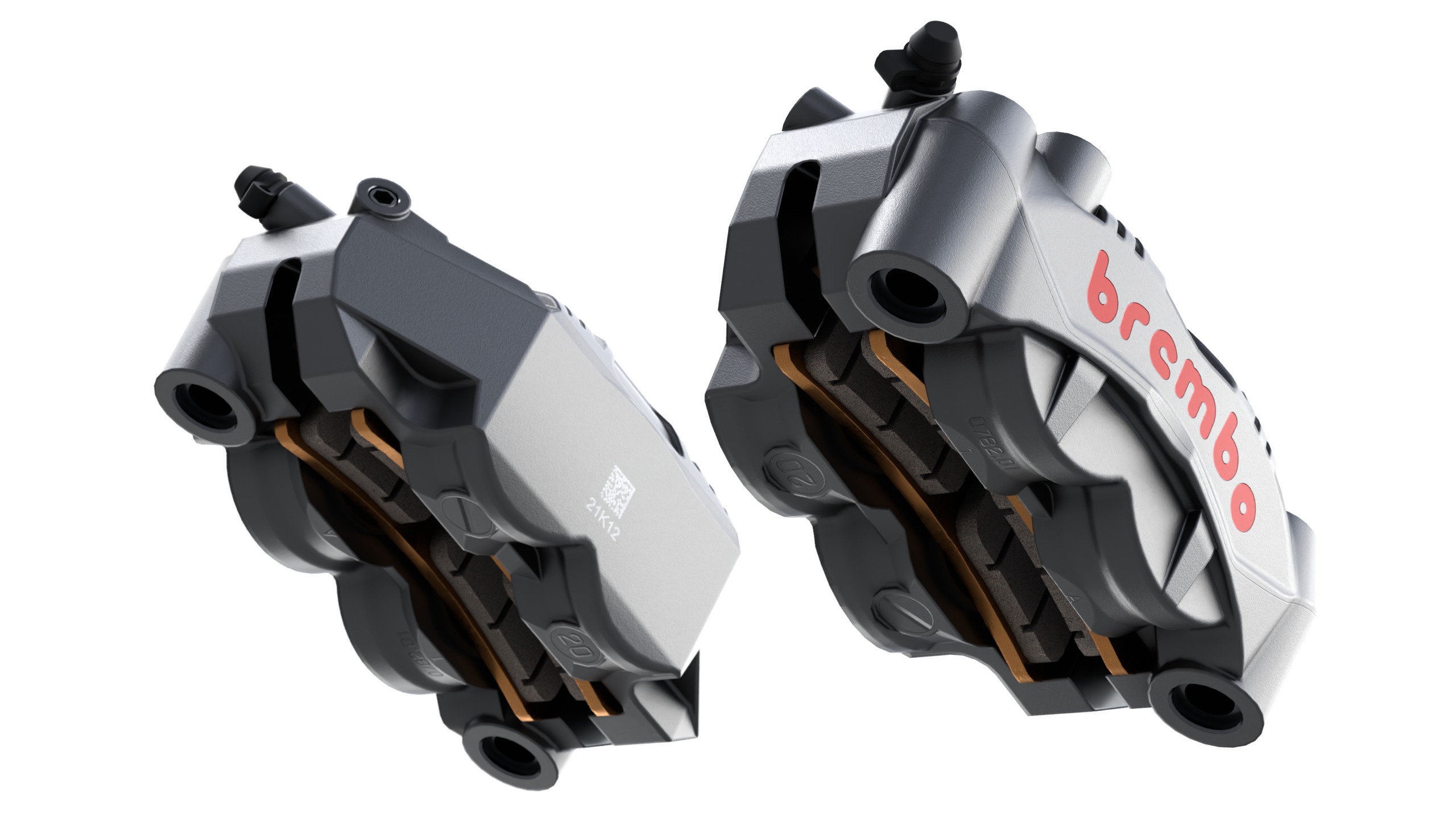 Brembo GP4 RS Caliper Low-poly 3D model_8