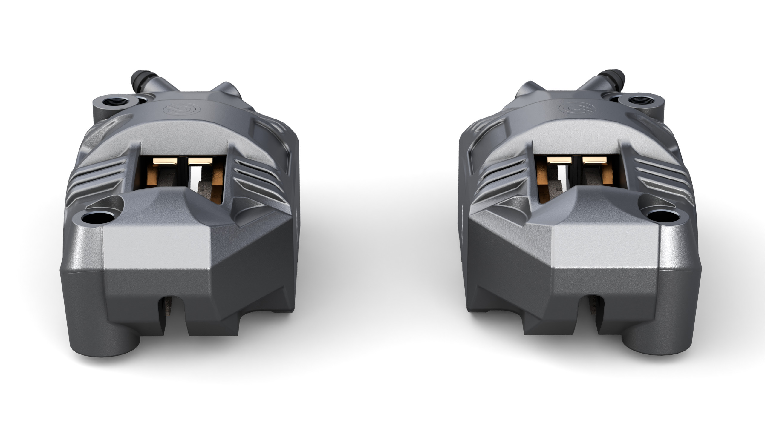 Brembo GP4 RS Caliper Low-poly 3D model_4