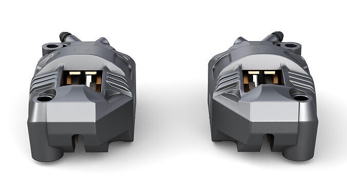Brembo GP4 RS Caliper Low-poly 3D model 5