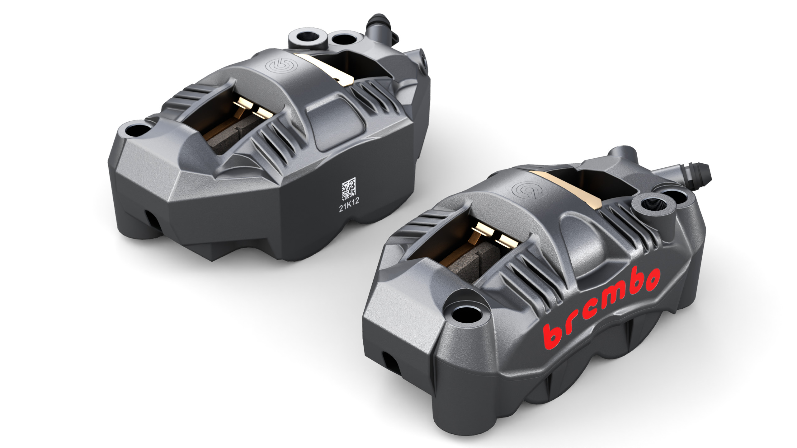 Brembo GP4 RS Caliper Low-poly 3D model_2