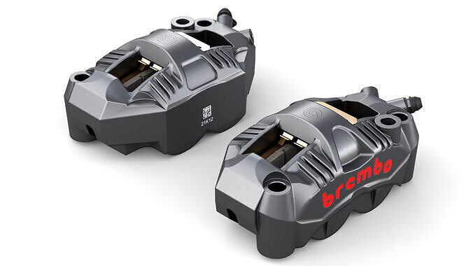 Brembo GP4 RS Caliper Low-poly 3D model 3