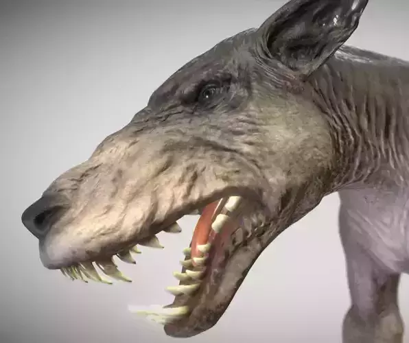 Black Shuck   Phantom Hound of the Mist Low-poly 3D model