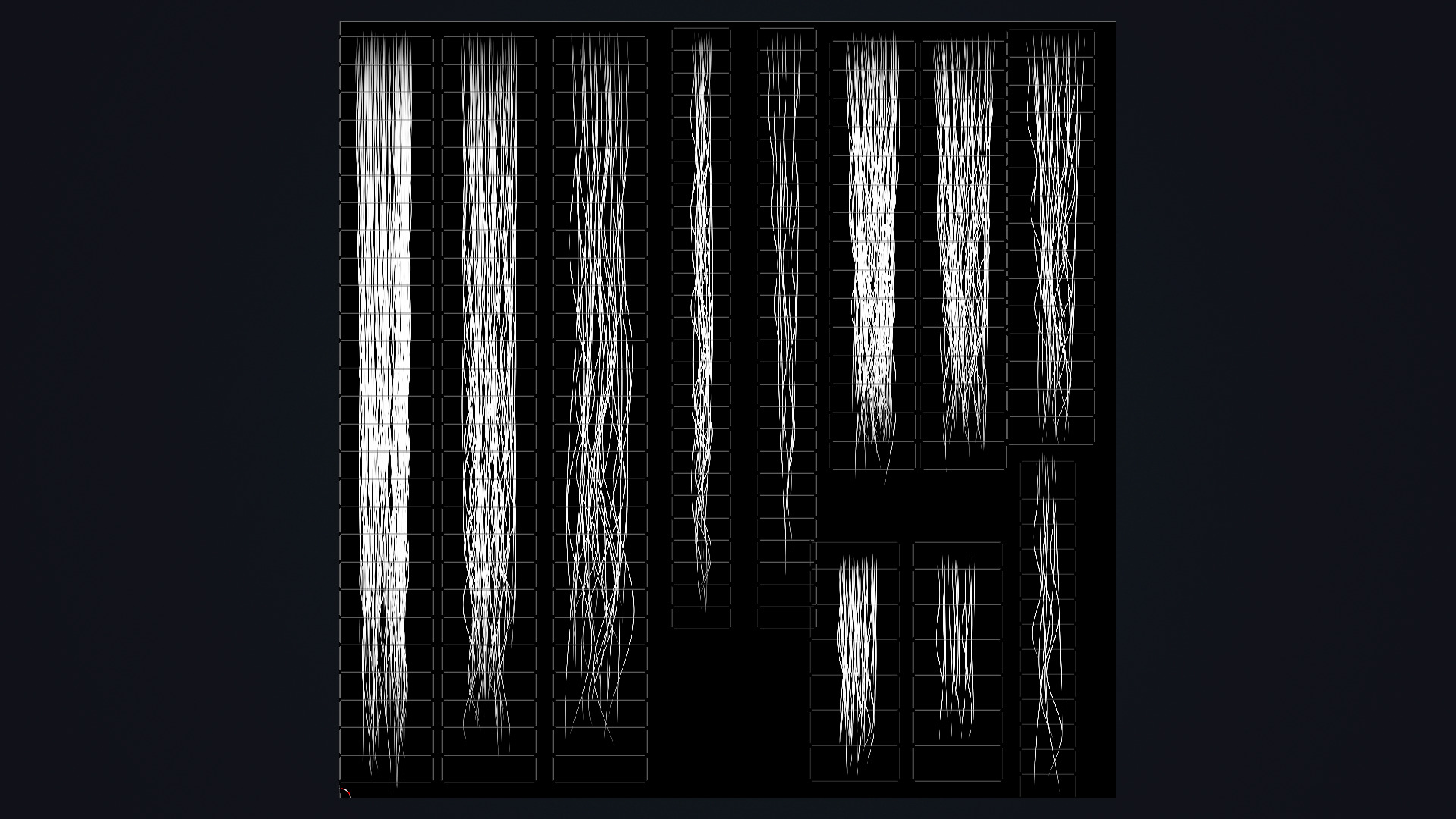 Female Haircut 2 Low-poly 3D model_7