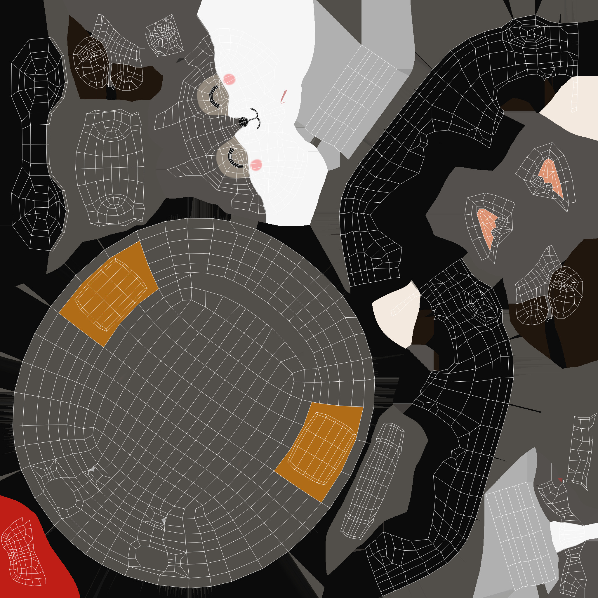 Low Poly - Suitcase Wolf Low-poly 3D model_8