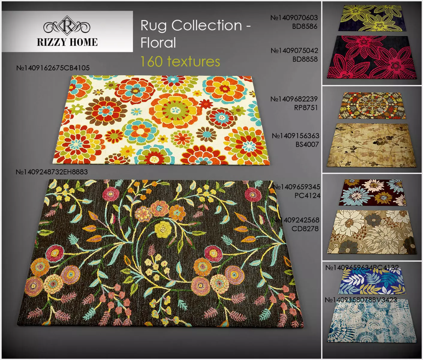 Carpets vol70 3dmodels Low-poly 3D model_0