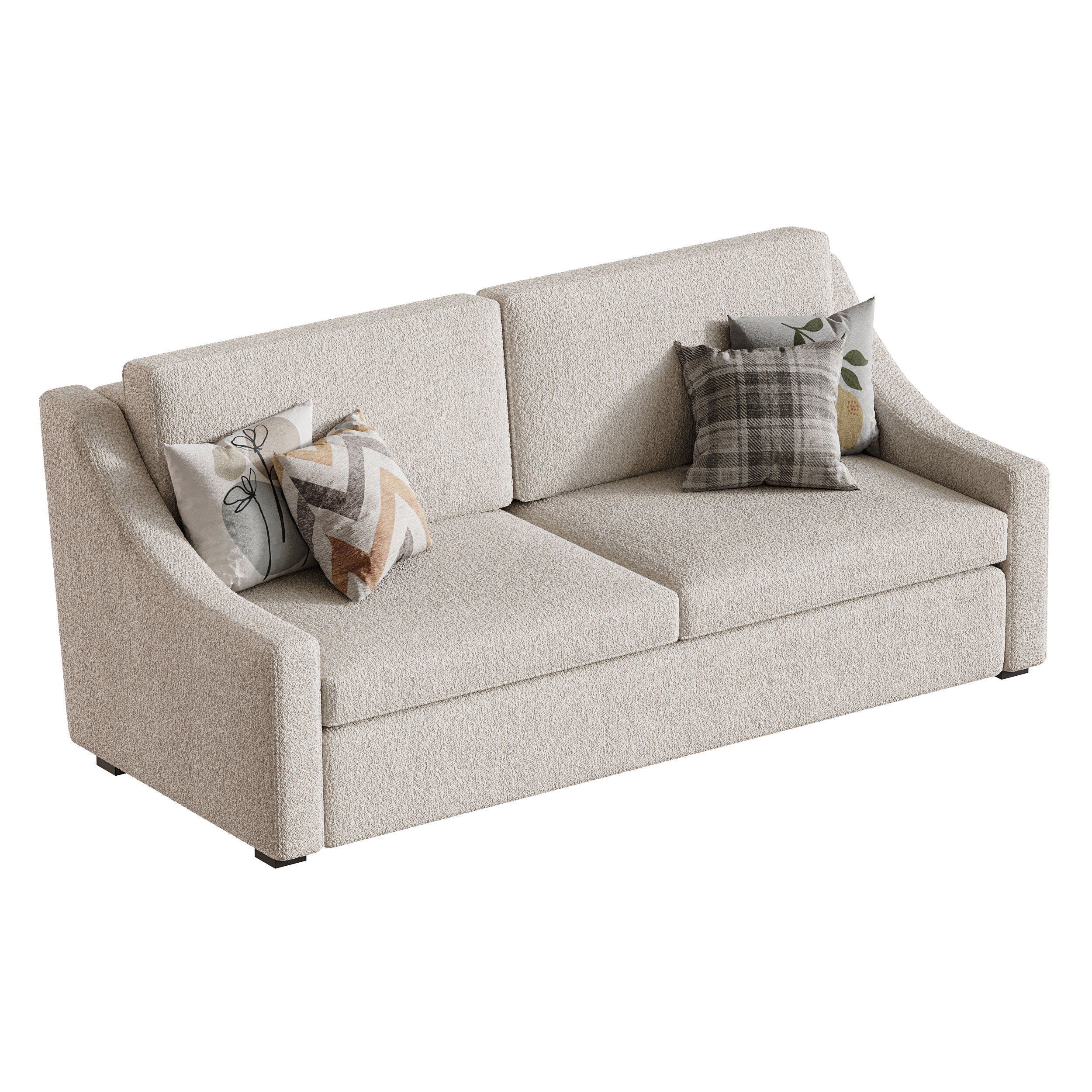 Modern sofa Mike 220 100 3D model_7