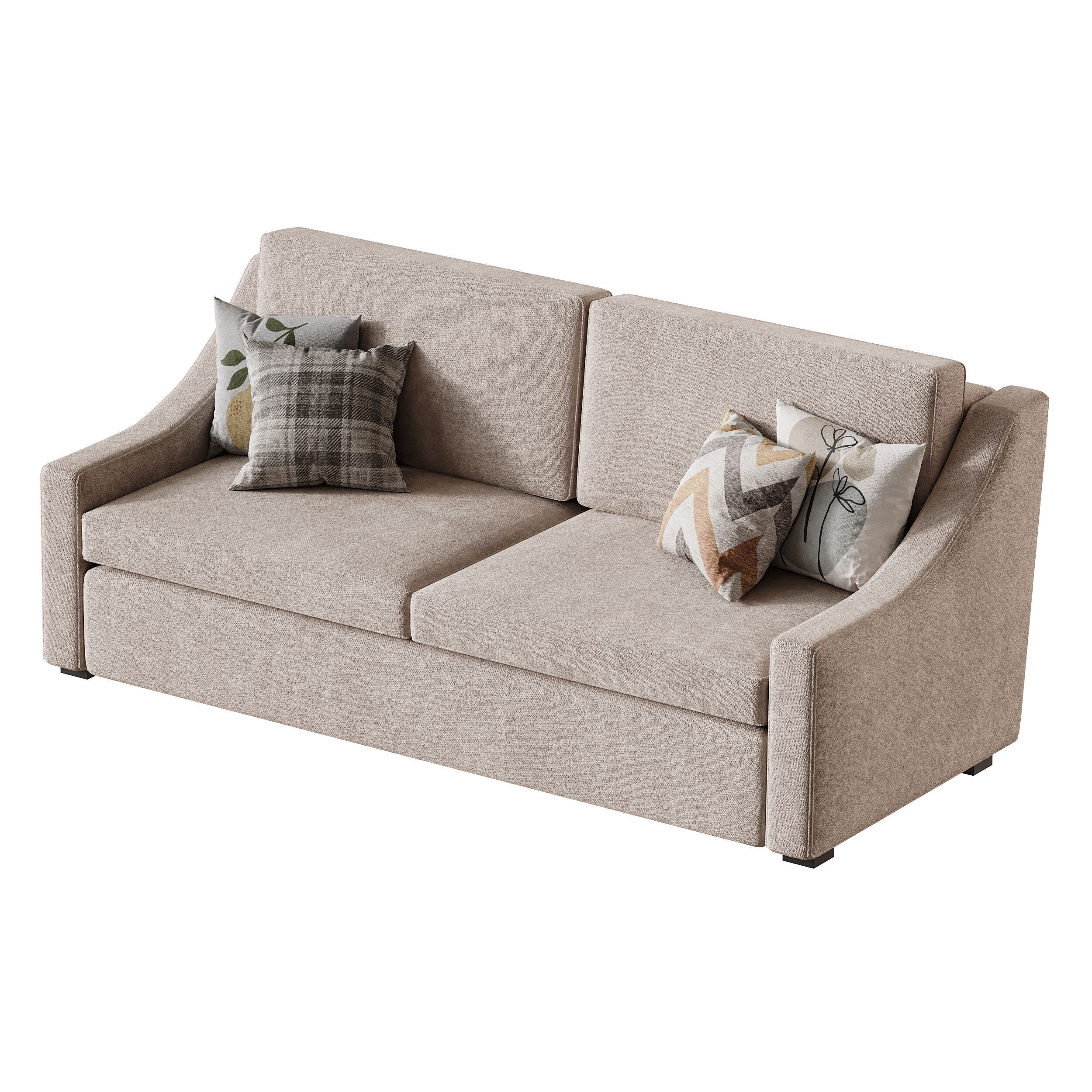 Modern sofa Mike 220 100 3D model_10