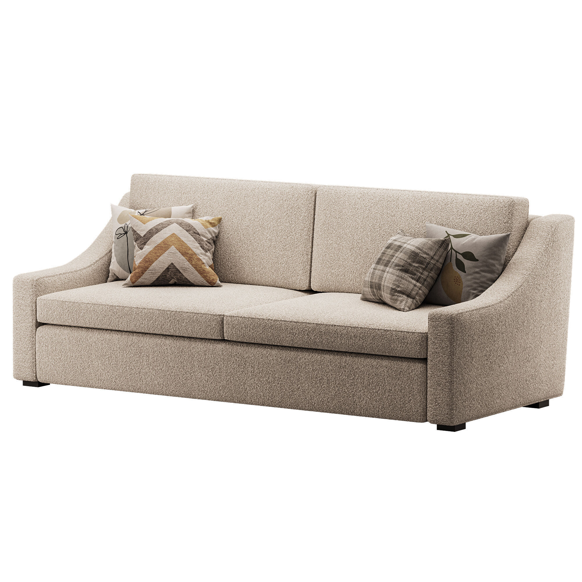 Modern sofa Mike 220 100 3D model_3