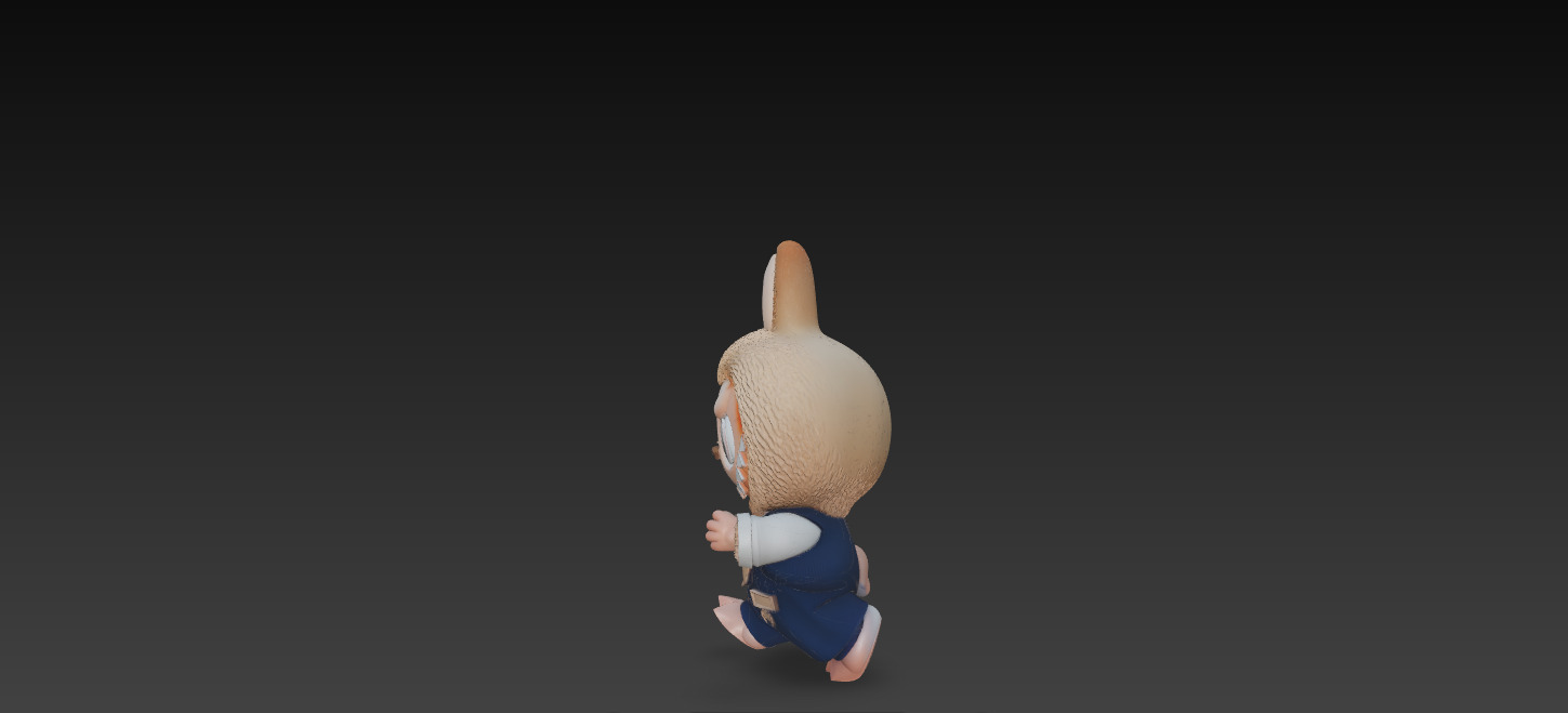3D Printable Figurine - A Walking Labubu 3D print model_3