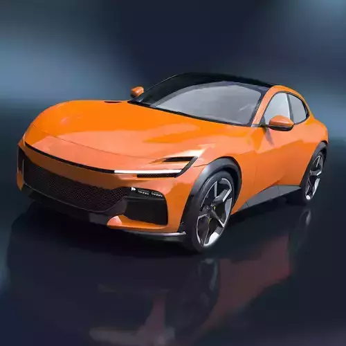 Sports Crossover Car Orange