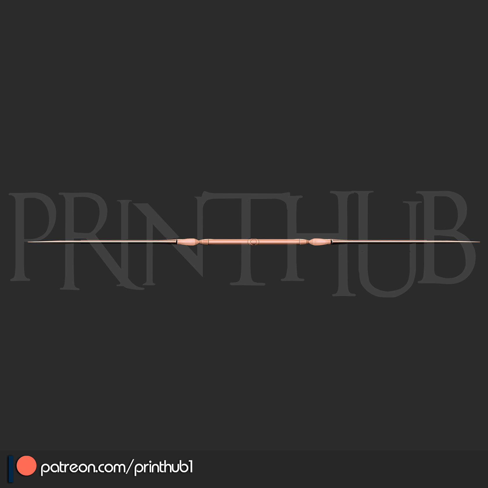 Shippuu Sword Level 1  Onimusha Fan Art  Cosplay Prop STL File 3D print model_2