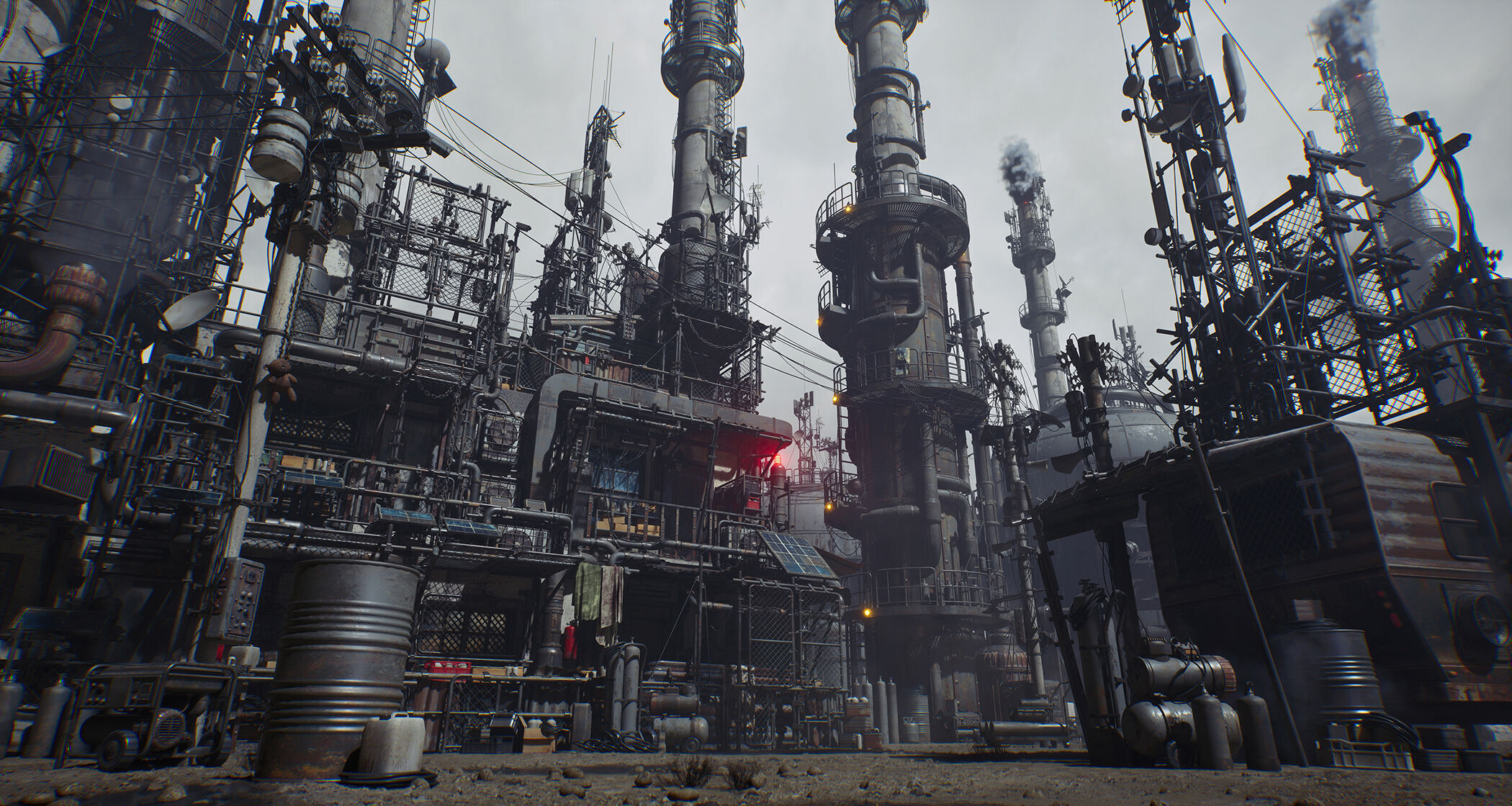 Post Apocalypse Survivor Environment Kitbash set 3D model_6