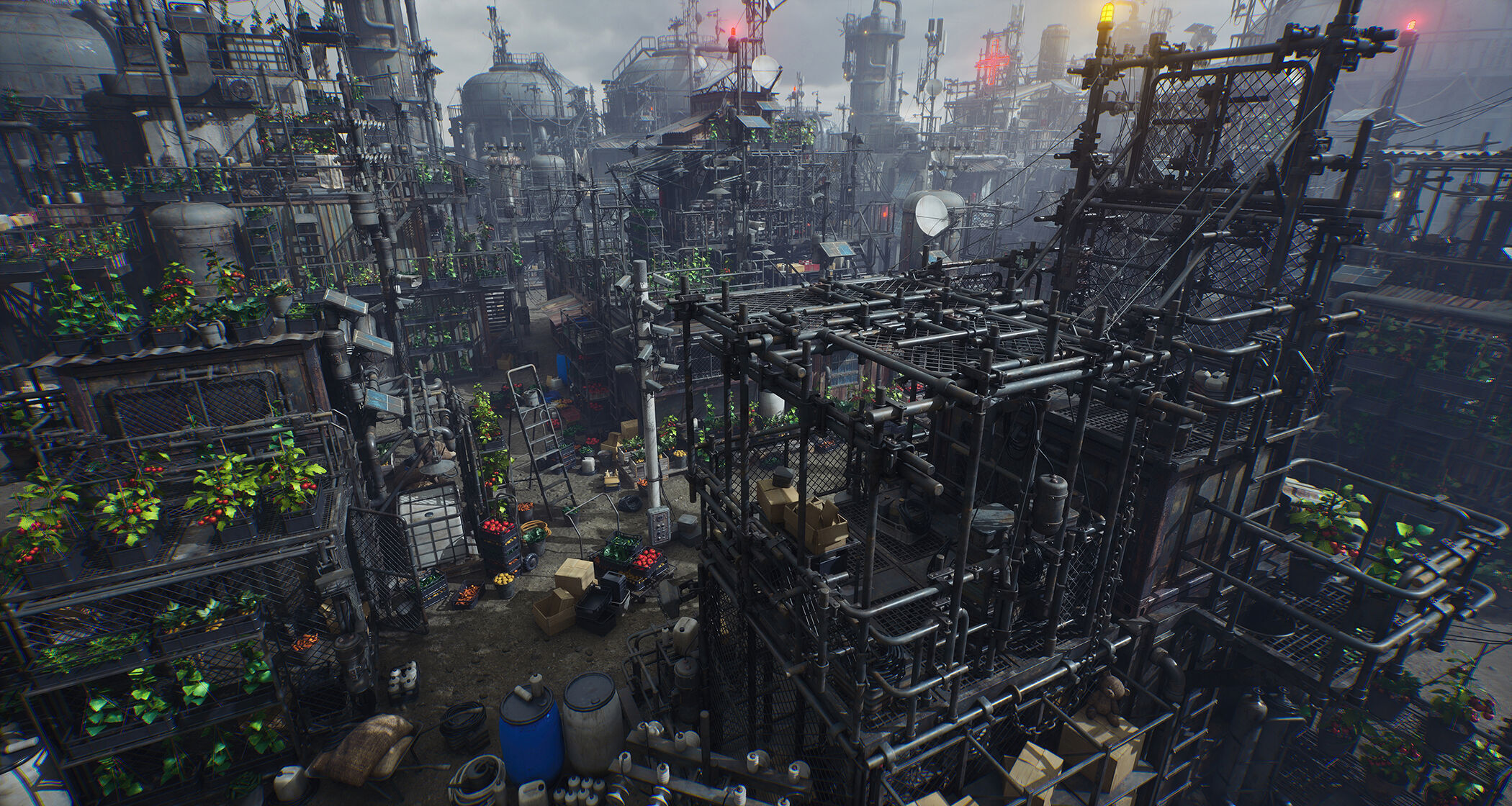 Post Apocalypse Survivor Environment Kitbash set 3D model_8