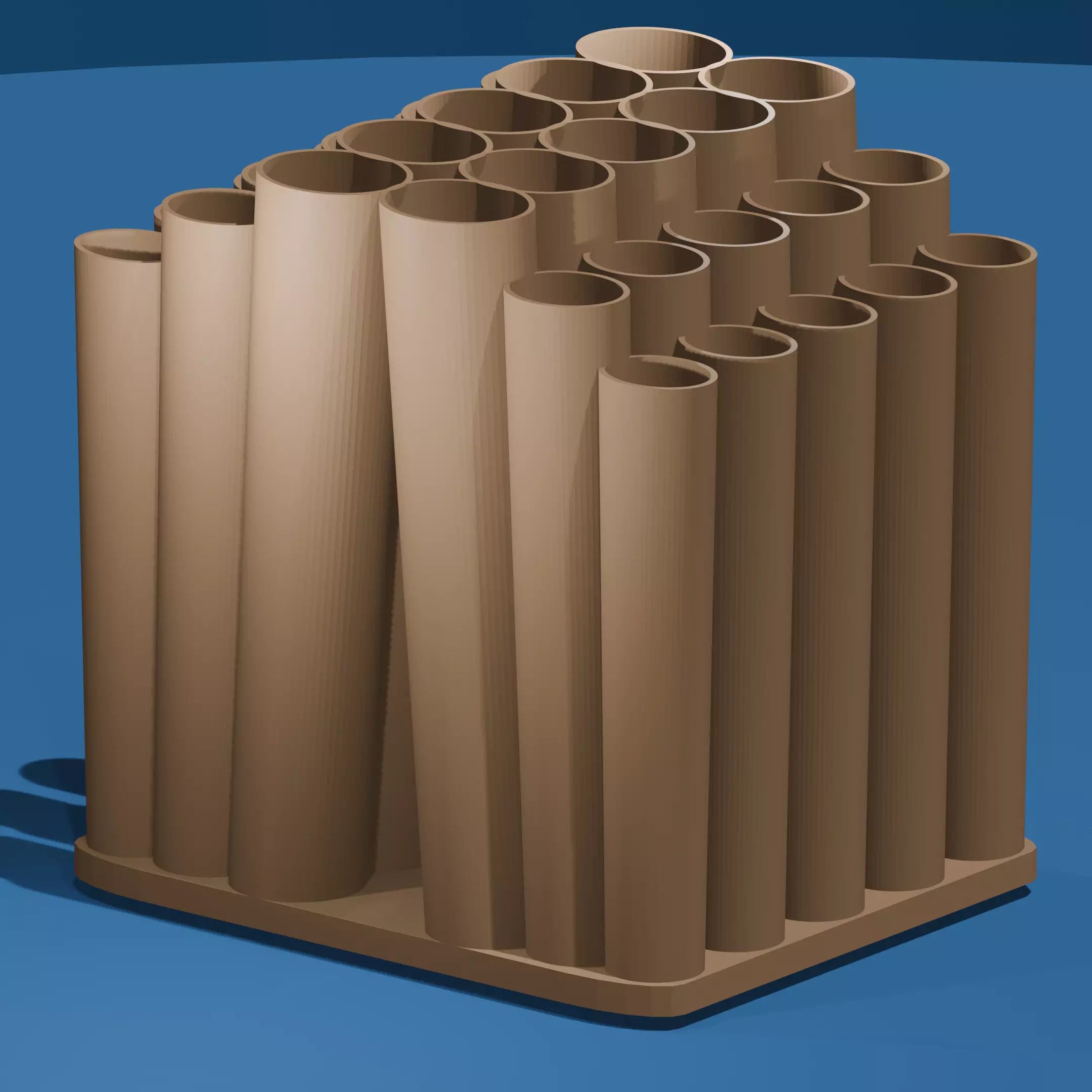 Multi-Diameter Brush Holder 3D print model