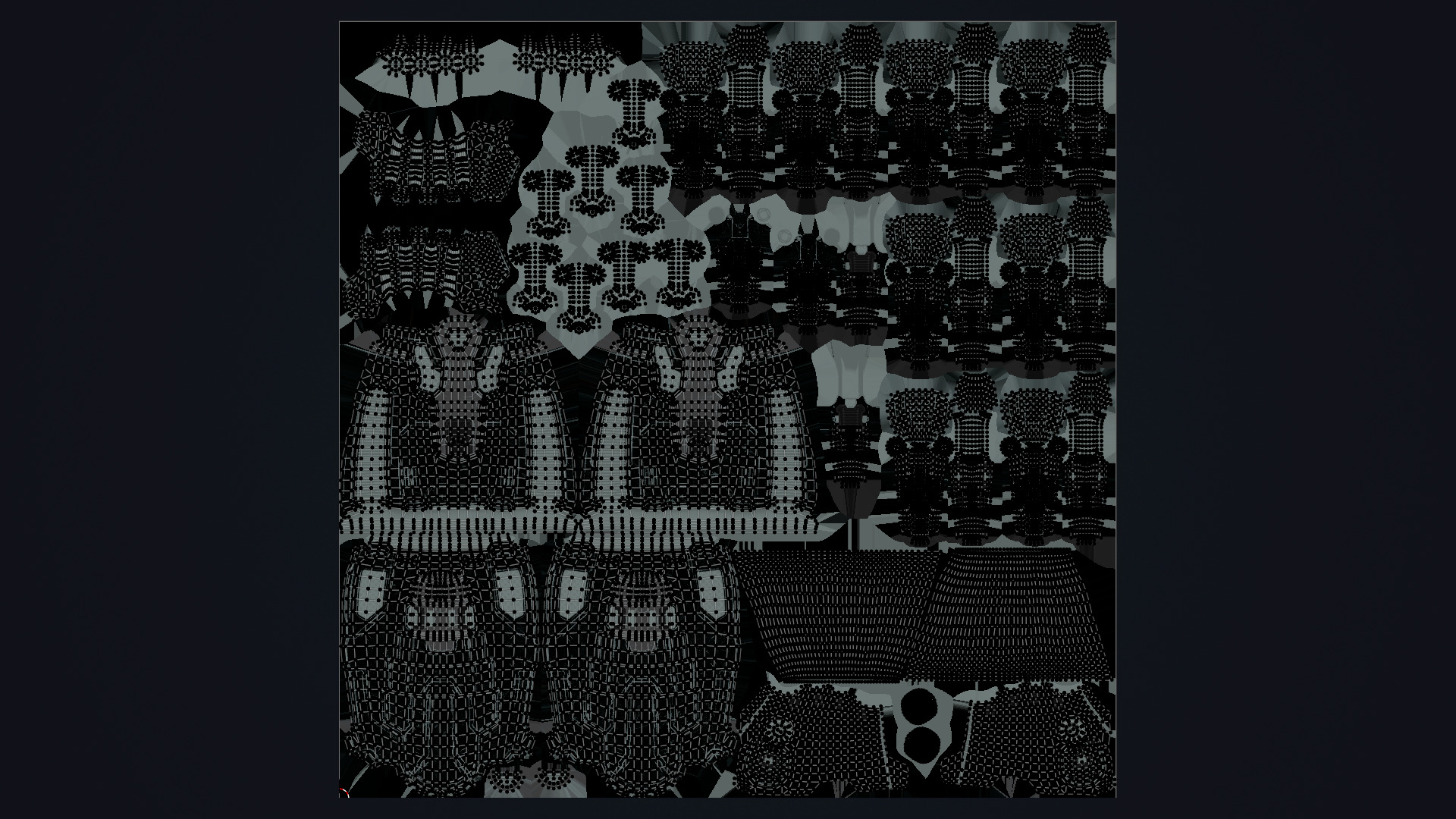 Sci-fi Power Gloves Low-poly 3D model_8