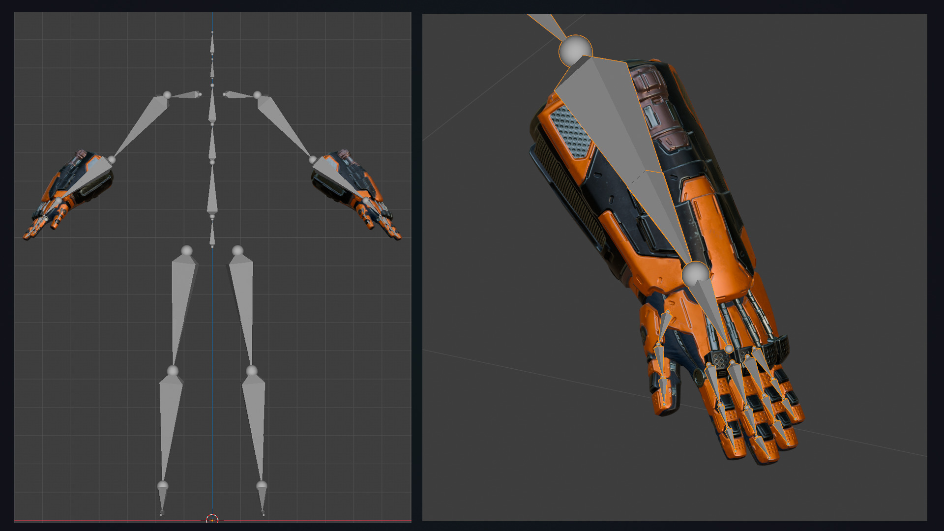 Sci-fi Power Gloves Low-poly 3D model_6