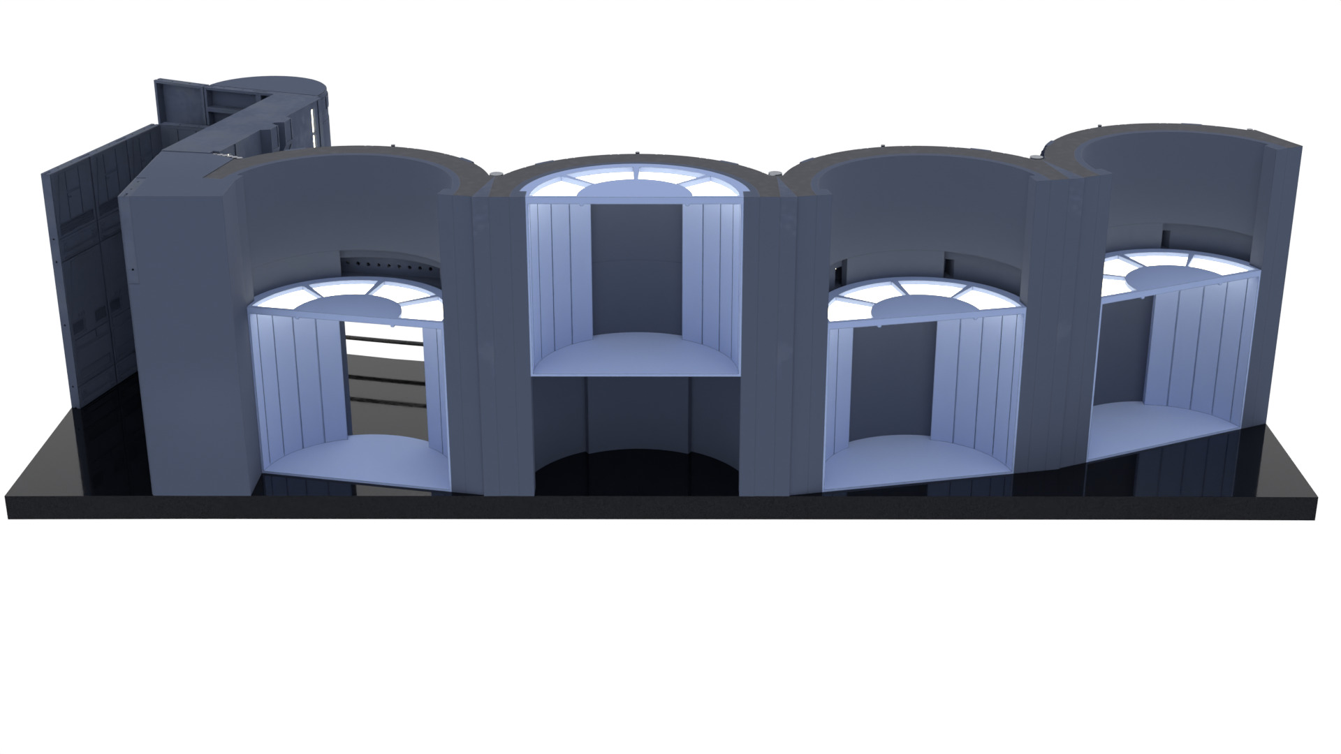 Set 2c - Death Star Elevators 1-6 Scale Hottoys  3D print model_5