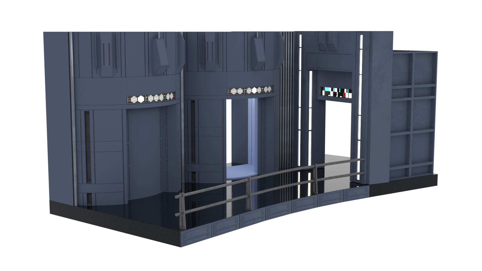 Set 2c - Death Star Elevators 1-6 Scale Hottoys  3D print model_10