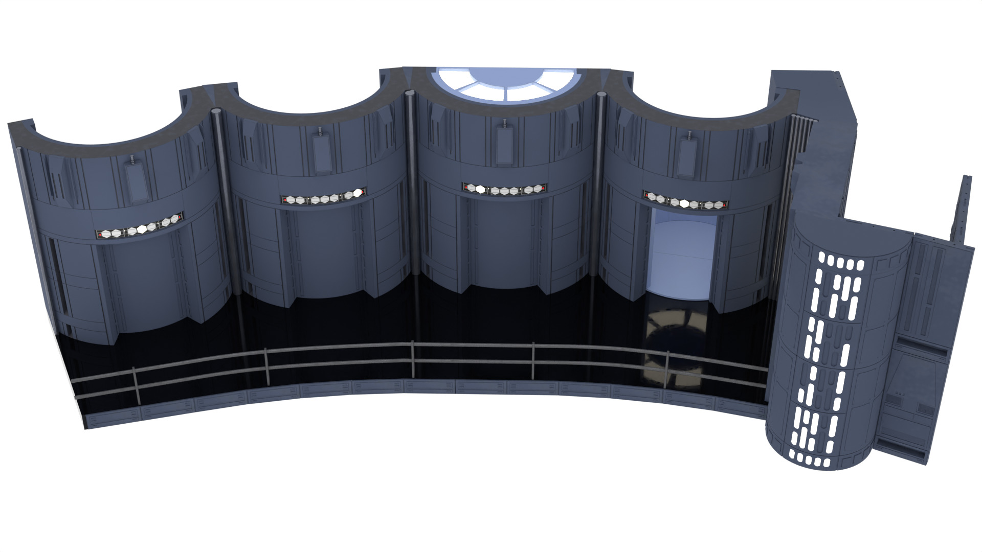 Set 2c - Death Star Elevators 1-6 Scale Hottoys  3D print model_1
