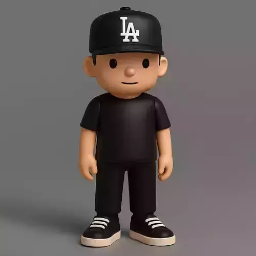 Basic Boy LA toy 3D print model