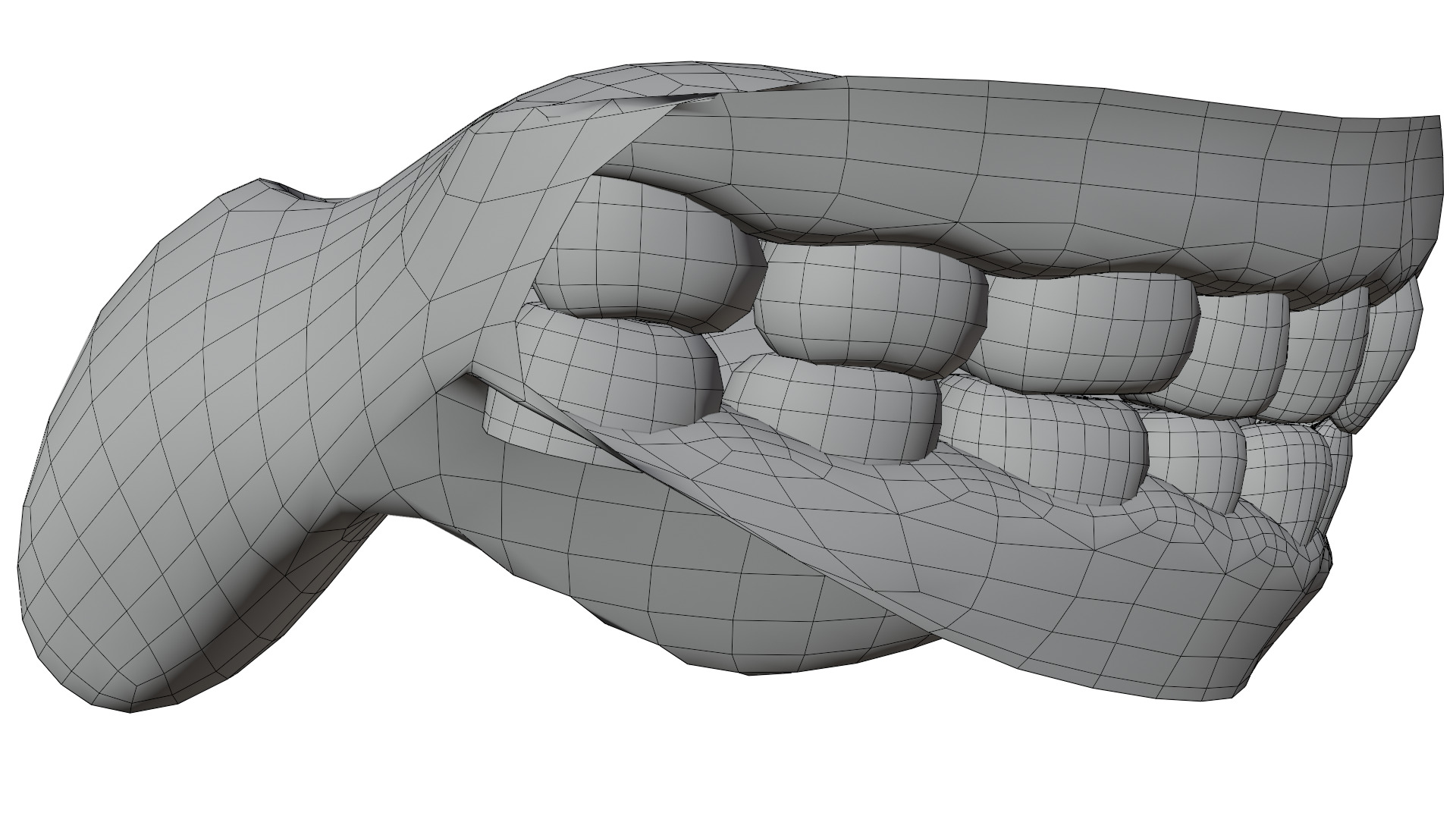 Human Teeth 3D model_16