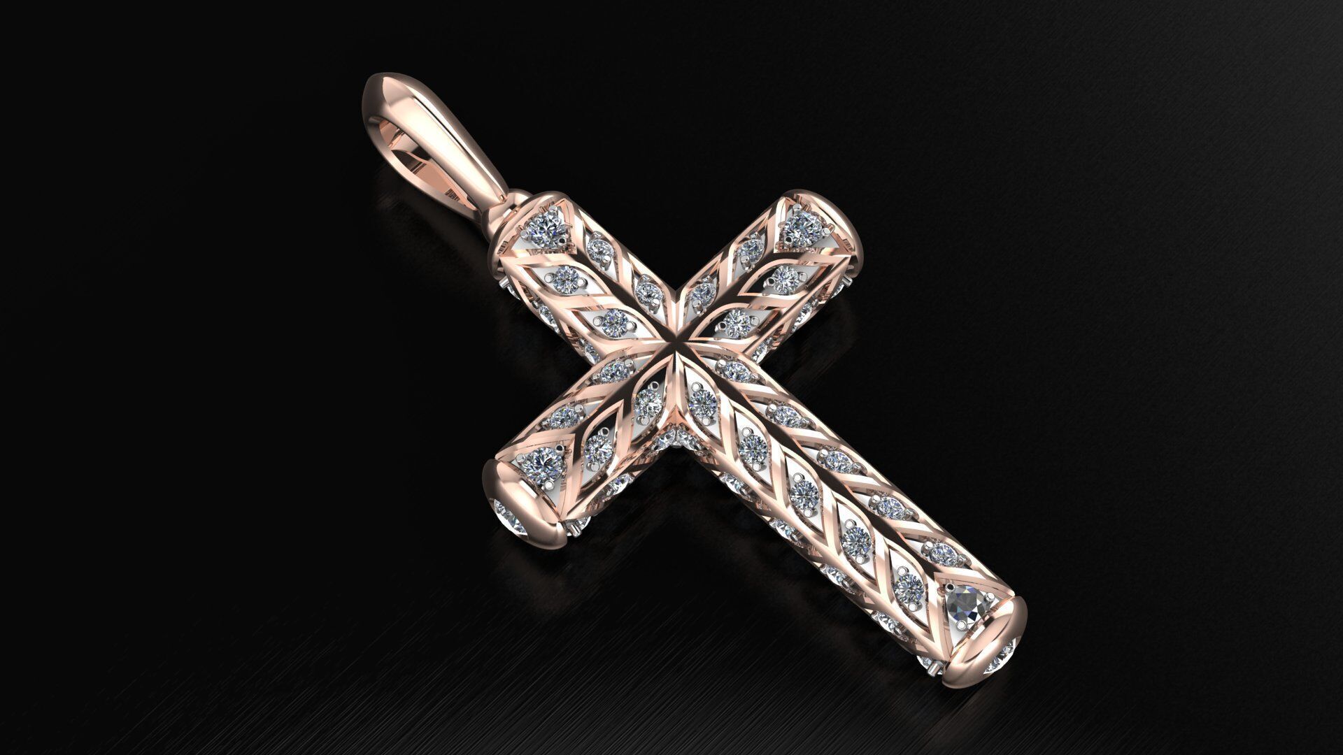 Cross 3DM STL OBJ model for 3D printing and CNC 3D print model_2