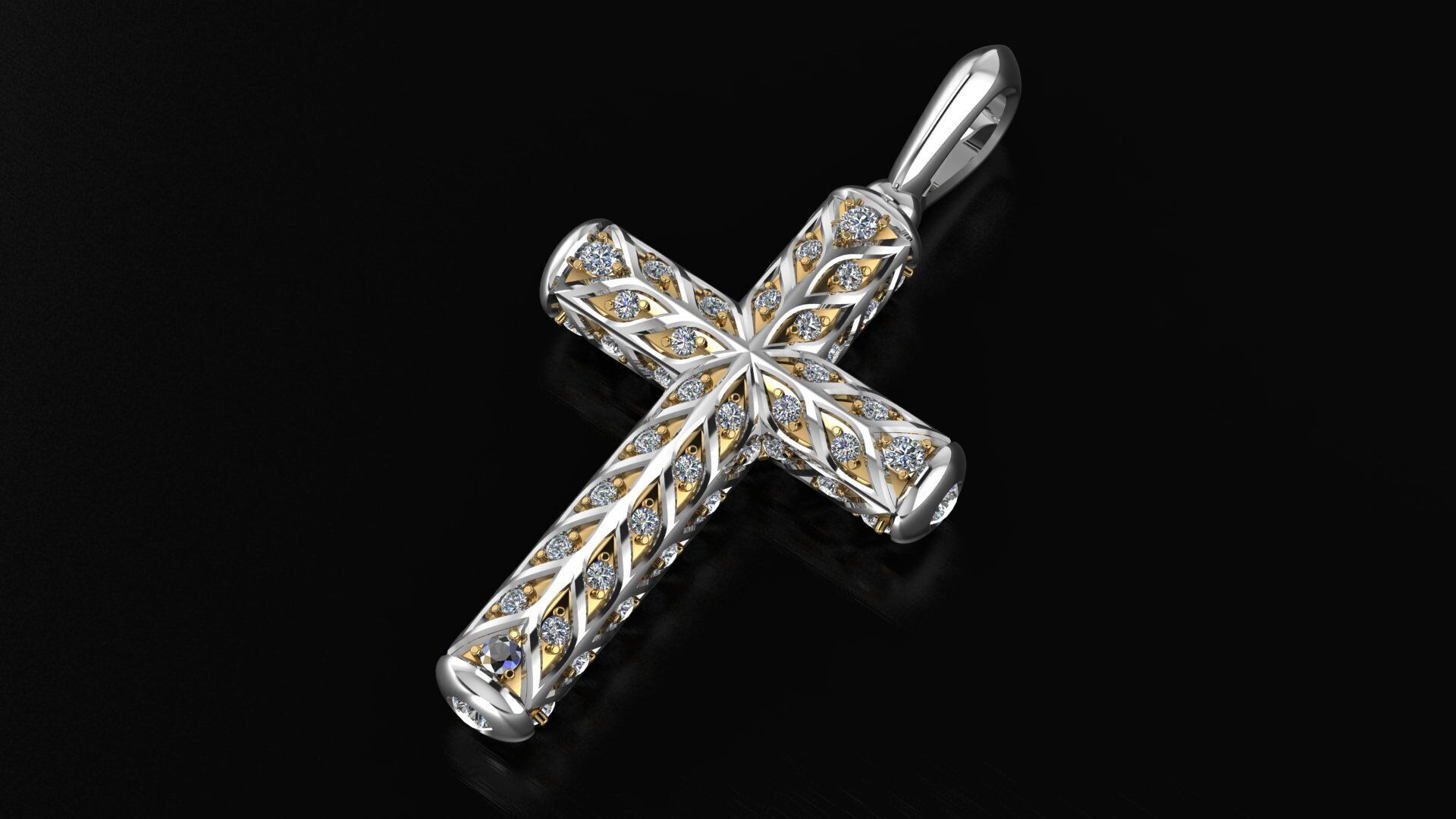 Cross 3DM STL OBJ model for 3D printing and CNC 3D print model_5