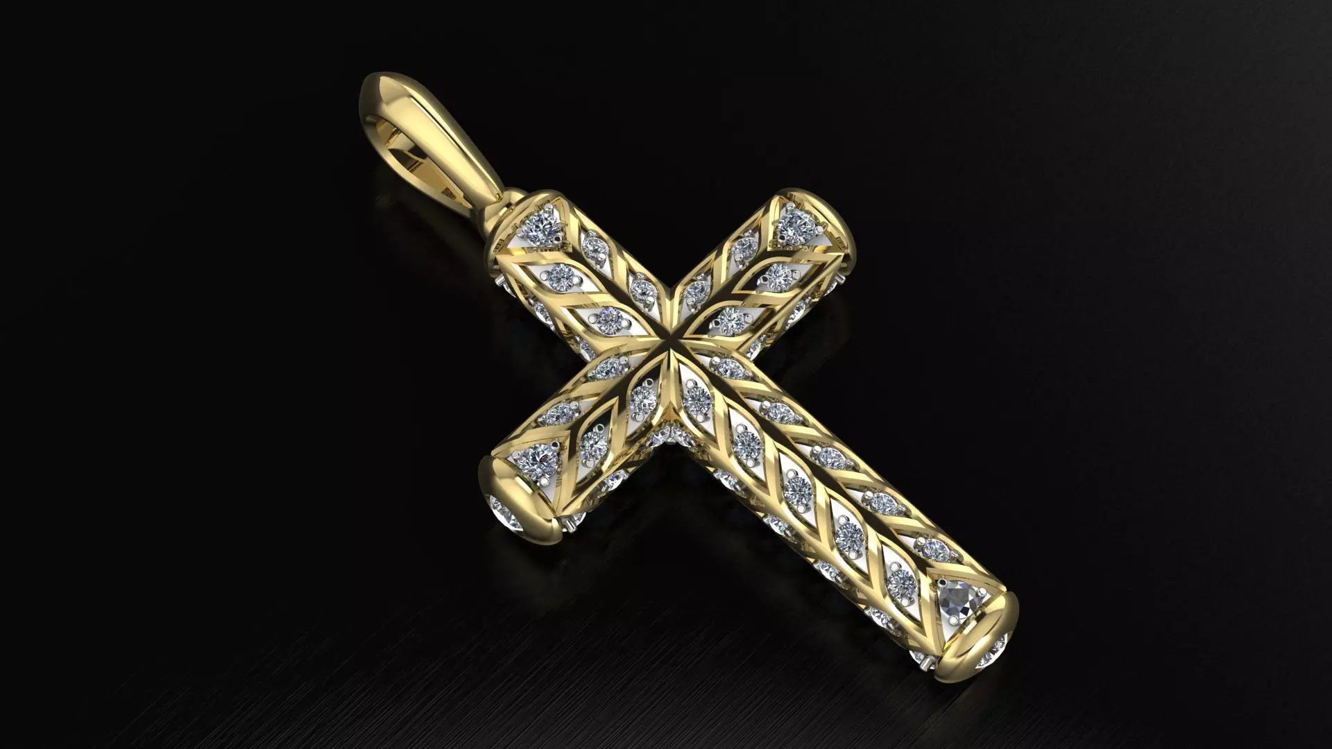 Cross 3DM STL OBJ model for 3D printing and CNC 3D print model_0