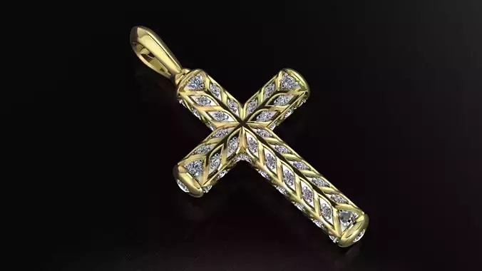 Cross 3DM STL OBJ model for 3D printing and CNC