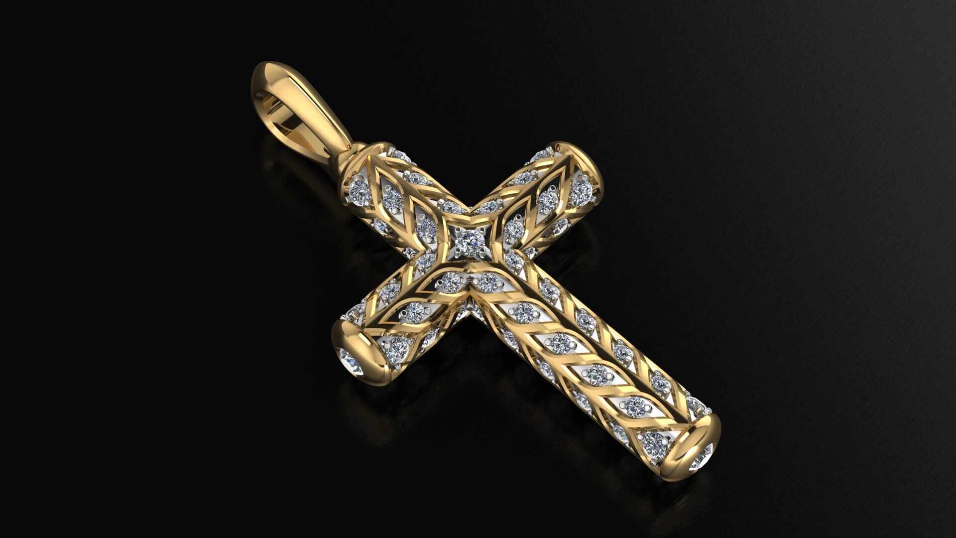 Cross 3DM STL OBJ model for 3D printing and CNC 3D print model_1