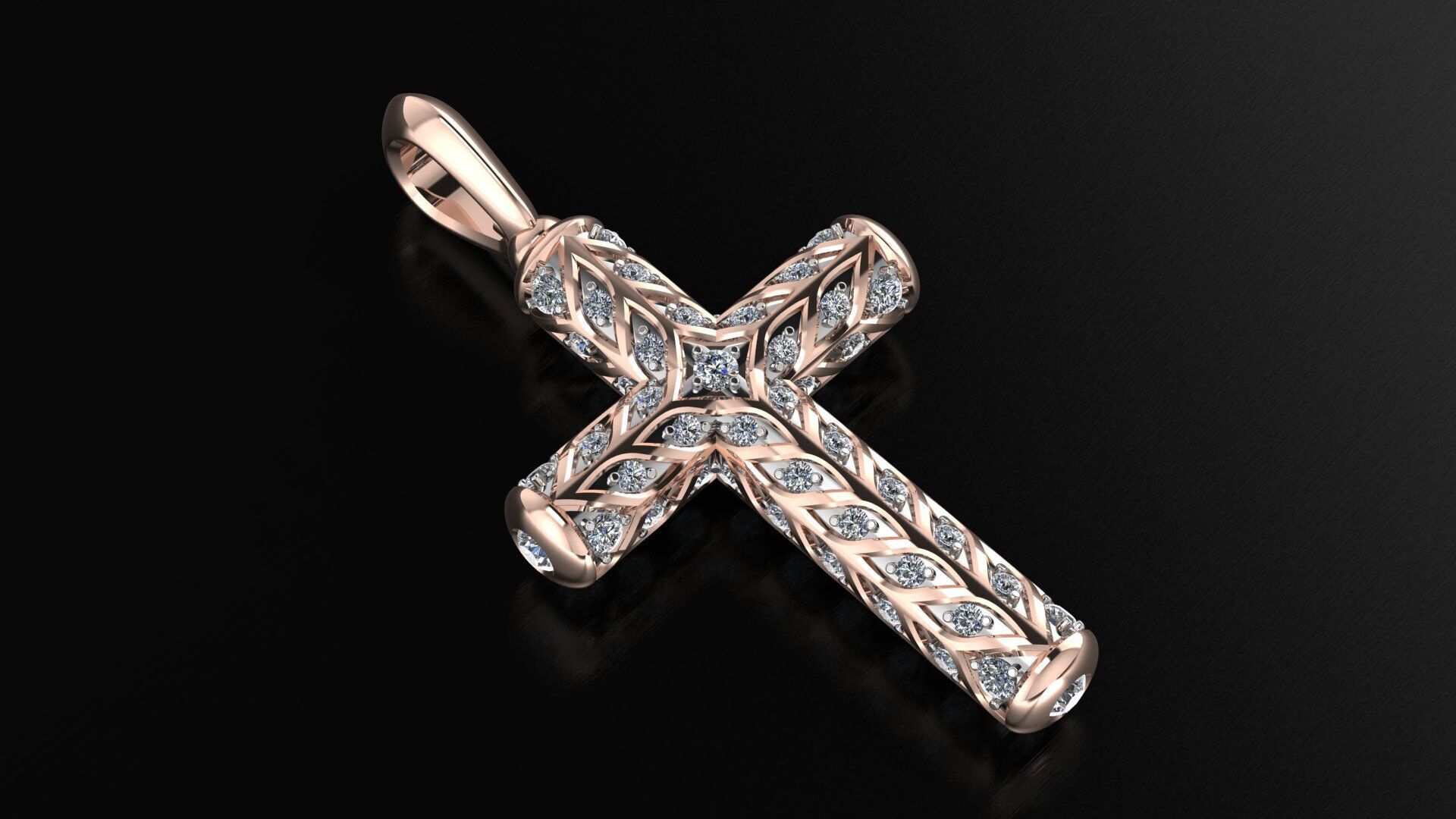 Cross 3DM STL OBJ model for 3D printing and CNC 3D print model_3