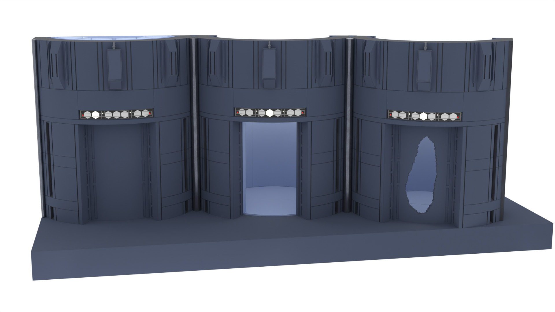Set 2c - Death Star Elevators 1-18 Scale Kenner Hasbro 3D print model_22