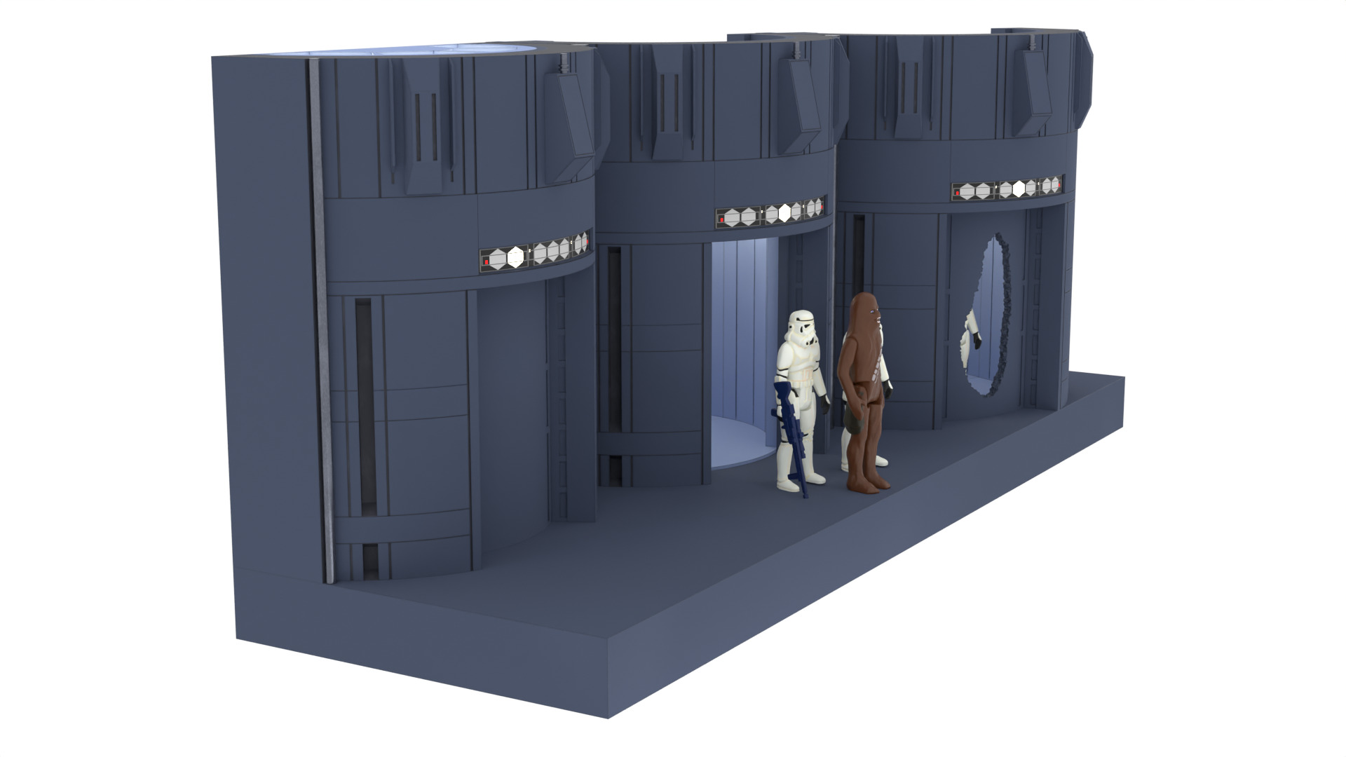 Set 2c - Death Star Elevators 1-18 Scale Kenner Hasbro 3D print model_25