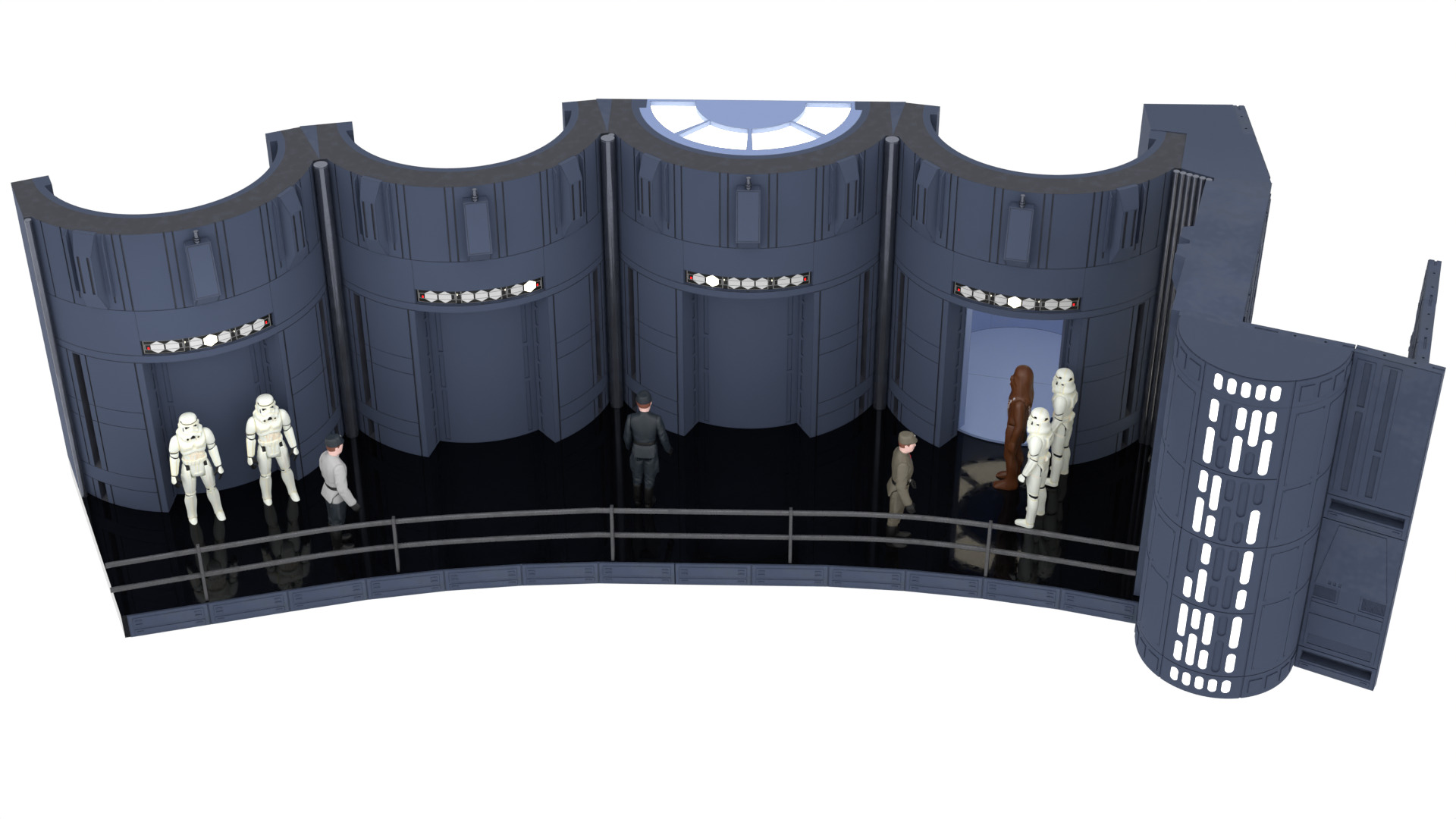 Set 2c - Death Star Elevators 1-18 Scale Kenner Hasbro 3D print model_14